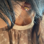 Kolczyki pozłacane  z perłą | Merci |