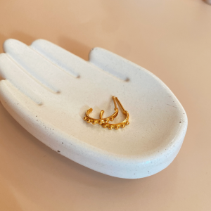 Kolczyki kółeczka pozłacane | Drops |