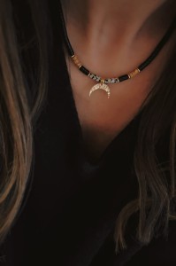 Naszyjnik Lunula | Black |