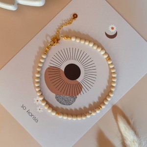 Bransoletka na nogę | Sand |