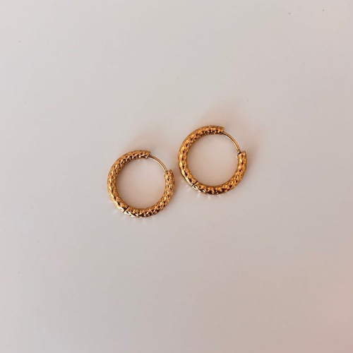 kolczyki kółeczka pozłacane