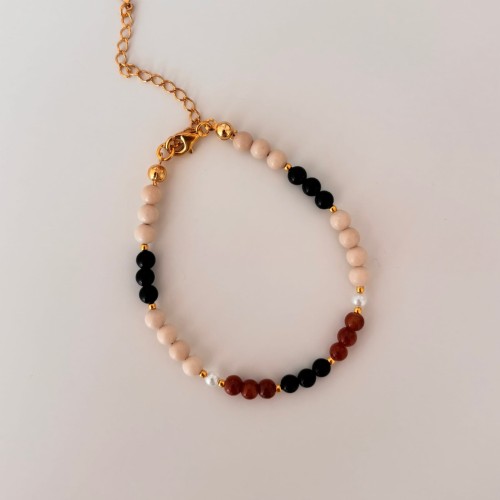 bransoletka pozłacana z kamieniami