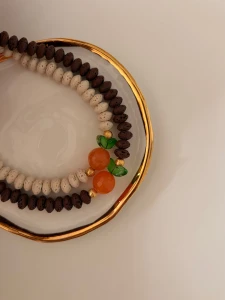 Naszyjnik WHITE&ORANGE