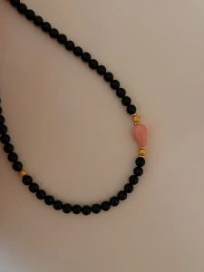Naszyjnik Pink Drop|Onyks|