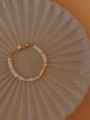 bransoletka z perłami seashell minimal